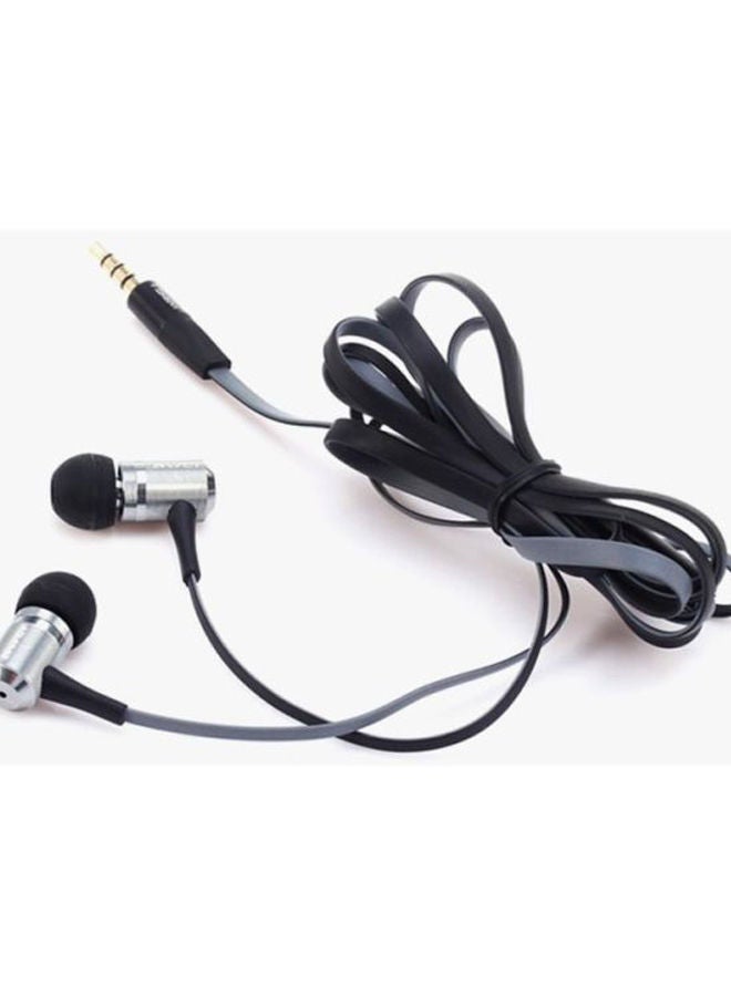 NIBEMINENT In-Ear Headphones With Mic Grey/Black - Image 2