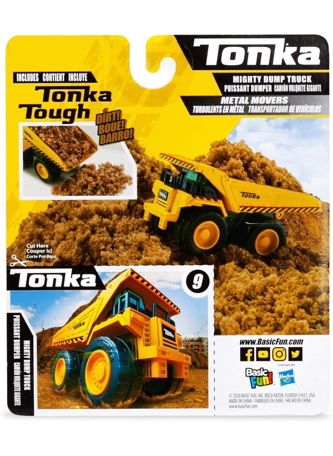 Basic Fun Tonka Metal Movers Die Cast, Kids Construction Boys and Girls, Vehicle Creative Play, Toy Trucks for Children Aged 3+  - Image 1