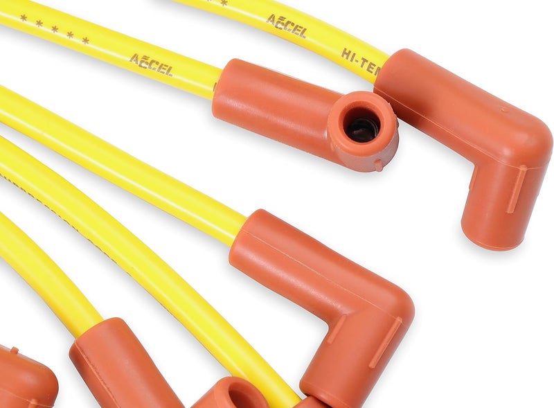 ACCEL 4048 Spark Plug Wire Set - 8mm - Yellow with HEI Stock Style Boots - Image 5