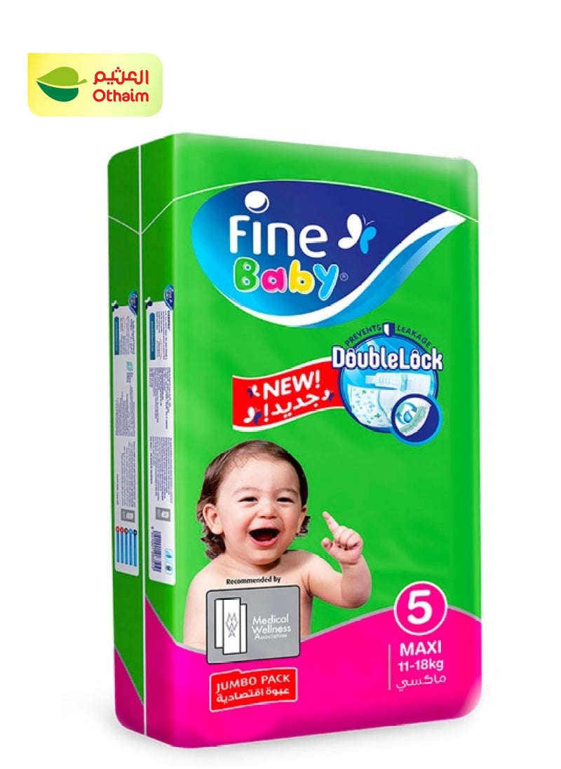 Fine Baby Fine Baby Fast Sorption Diapers, Size 5, Maxi 11-18 Kg, 40 Diaper 