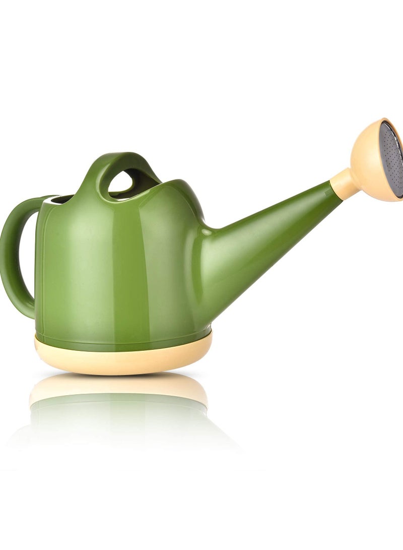 كيلا علبة سقي مع رأس رشاش، سعة 1 جالون، علبة سقي نباتات بفوهة طويلة للنباتات الداخلية والخارجية، وعاء زينة عصري للحديقة (4 لتر، أخضر) - Image 1