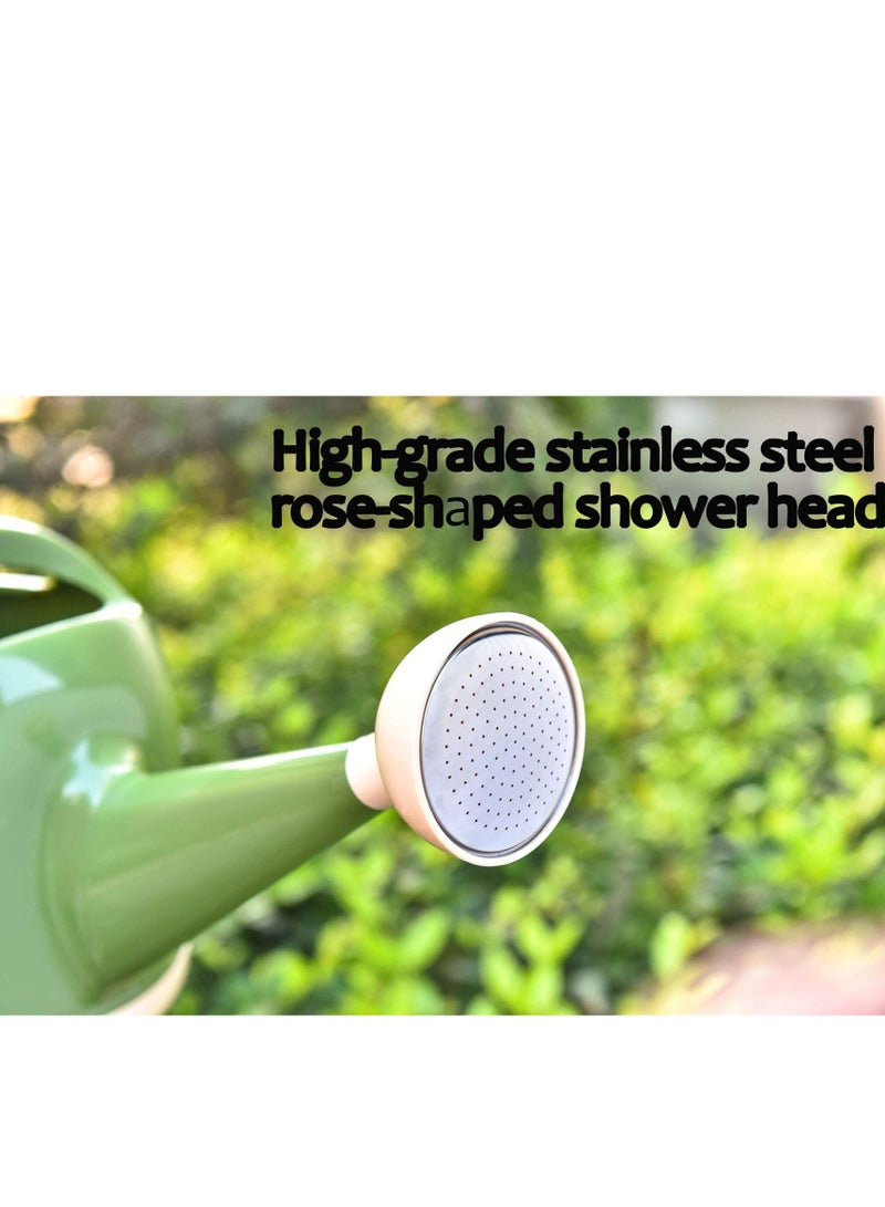 كيلا علبة سقي مع رأس رشاش، سعة 1 جالون، علبة سقي نباتات بفوهة طويلة للنباتات الداخلية والخارجية، وعاء زينة عصري للحديقة (4 لتر، أخضر) - Image 3