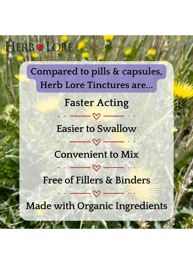 Herb Lore USDA Organic Blessed Thistle Extract Tincture (Cnicus benedictus) - Liquid Breastmilk Supplement for Lactation Support (4 fl oz) - Image 4