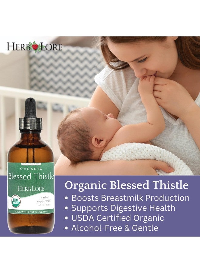 Herb Lore USDA Organic Blessed Thistle Extract Tincture (Cnicus benedictus) - Liquid Breastmilk Supplement for Lactation Support (4 fl oz) - Image 3