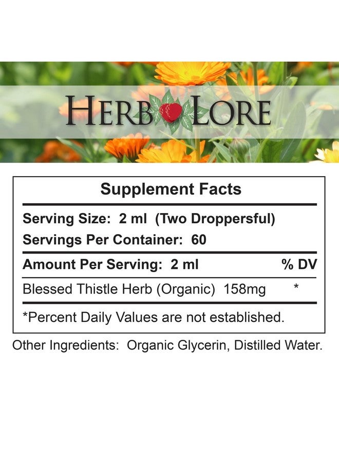Herb Lore USDA Organic Blessed Thistle Extract Tincture (Cnicus benedictus) - Liquid Breastmilk Supplement for Lactation Support (4 fl oz) - Image 5