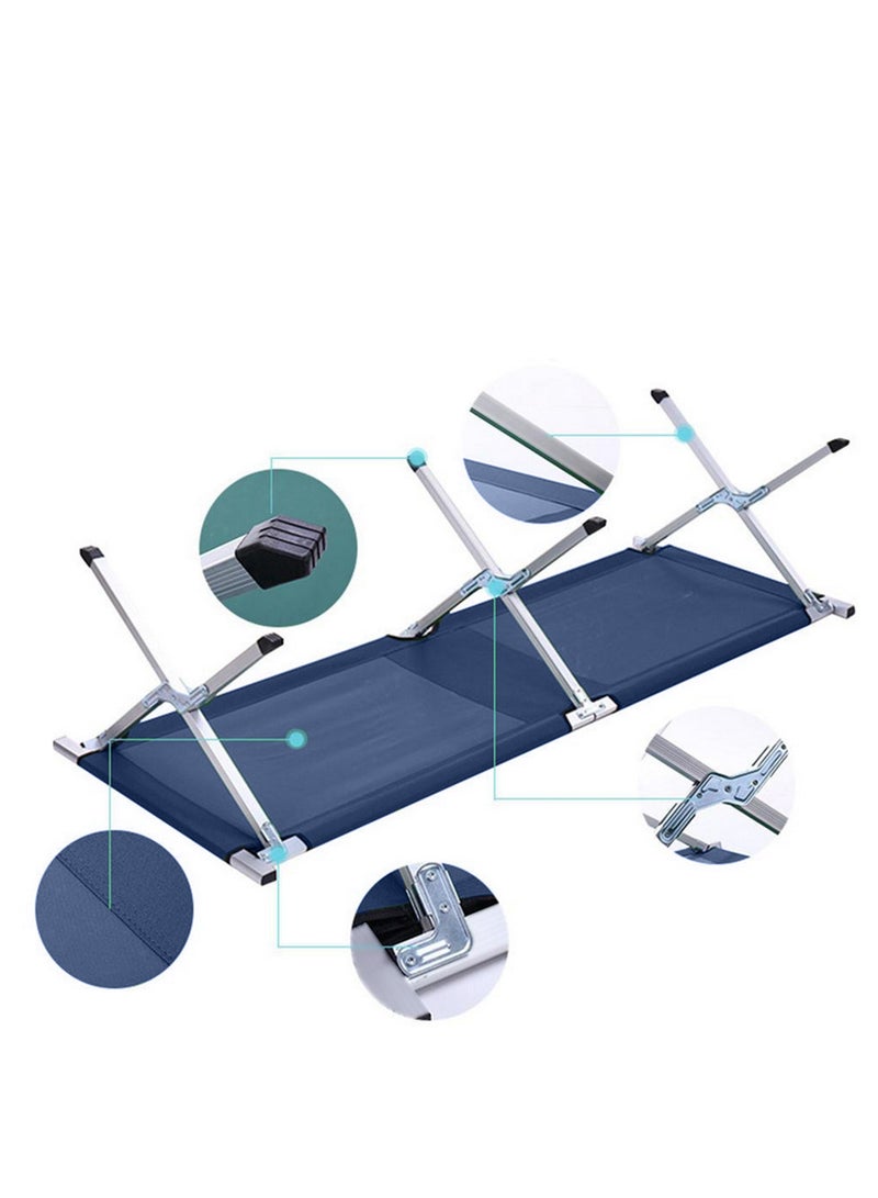 جو تو كامبس سرير تخييم قابل للطي ومتين مع حقيبة حمل | كرسي استلقاء للتشمس | سرير سفر | سرير تخييم | سرير رحلات محمول متعدد الوظائف للمشي لمسافات طويلة والشاطئ والصحراء والمنزل والمكاتب والسفر | سرير نوم محمول بدرجة عسكرية بطول 190 سم وعرض 65 سم وارتفاع 42 سم - مثالي للتخييم والمشي لمسافات طويلة والمغامرات الخارجية - Image 3
