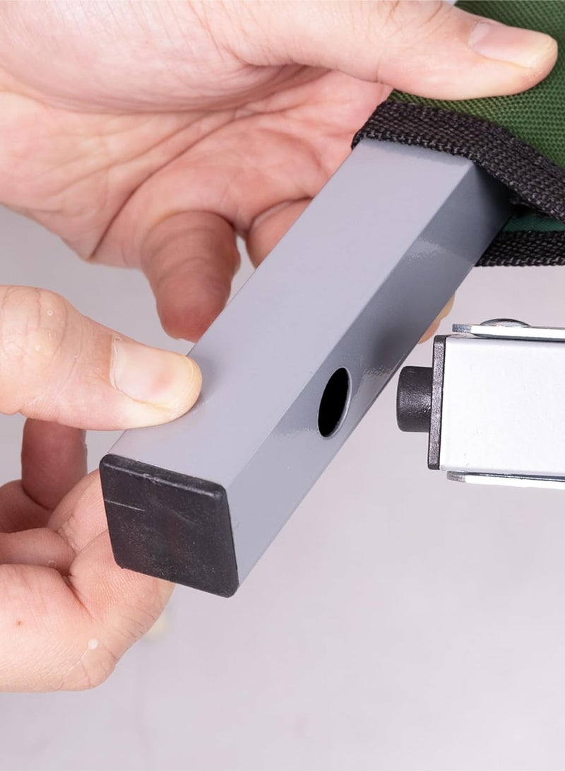 جو تو كامبس سرير تخييم قابل للطي ومتين مع حقيبة حمل | كرسي استلقاء للتشمس | سرير سفر | سرير تخييم | سرير رحلات محمول متعدد الوظائف للمشي لمسافات طويلة والشاطئ والصحراء والمنزل والمكاتب والسفر | سرير نوم محمول بدرجة عسكرية بطول 190 سم وعرض 65 سم وارتفاع 42 سم - مثالي للتخييم والمشي لمسافات طويلة والمغامرات الخارجية - Image 5