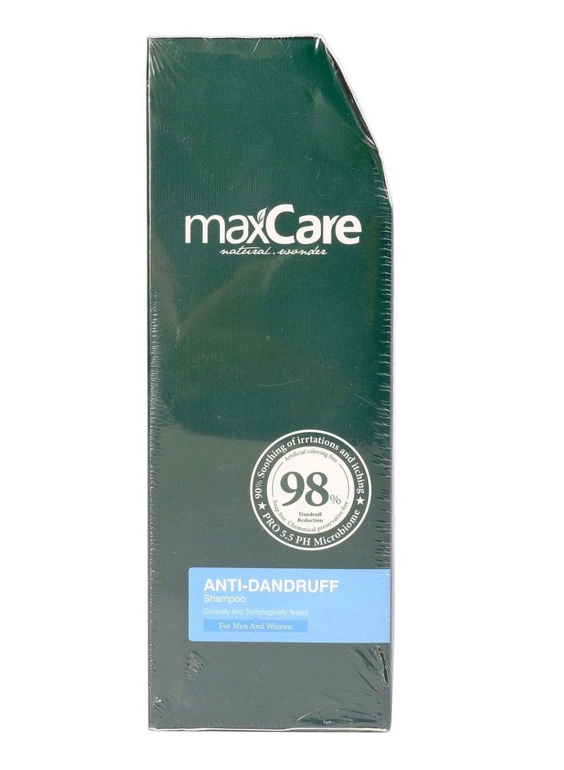 Maxcare Anti-Dandruff Shampoo – Controls Flaking & Itching, Healthy Scalp Formula – 400ml - Image 1