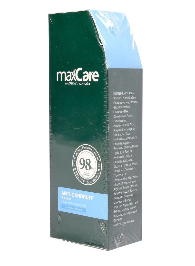 Maxcare Anti-Dandruff Shampoo – Controls Flaking & Itching, Healthy Scalp Formula – 400ml - Image 2