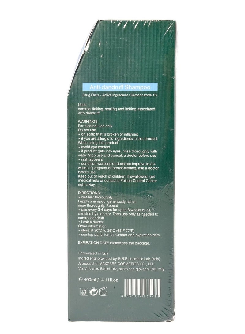 Maxcare Anti-Dandruff Shampoo – Controls Flaking & Itching, Healthy Scalp Formula – 400ml - Image 3