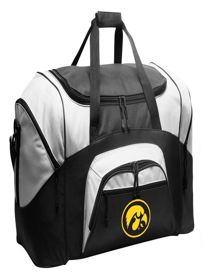 Broad Bay Large University of Iowa Duffel Bag - Iowa Hawkeyes Suitcase or Gym Bag For Men Or Her (Black) - Image 1
