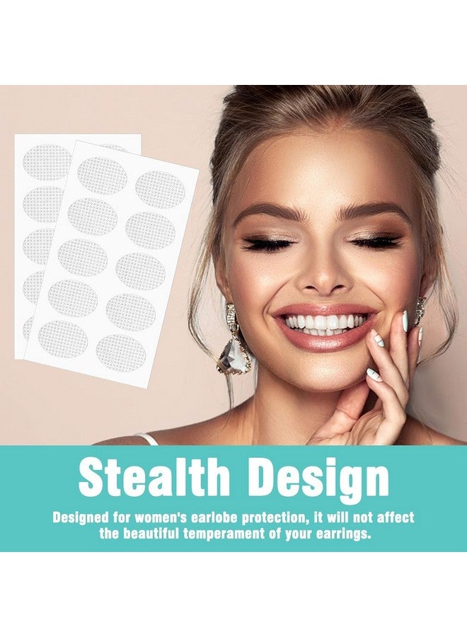Generic Kedar'S Premium Earlobe Support Patches For Heavy Earrings(100 Pcs) | Ear Lobe Support Tape Ear Stickers For Heavy Earrings & Big Jhumkas | Big Ear Hole Closer Tape & Ear Support For Heavy Earrings. - Image 4