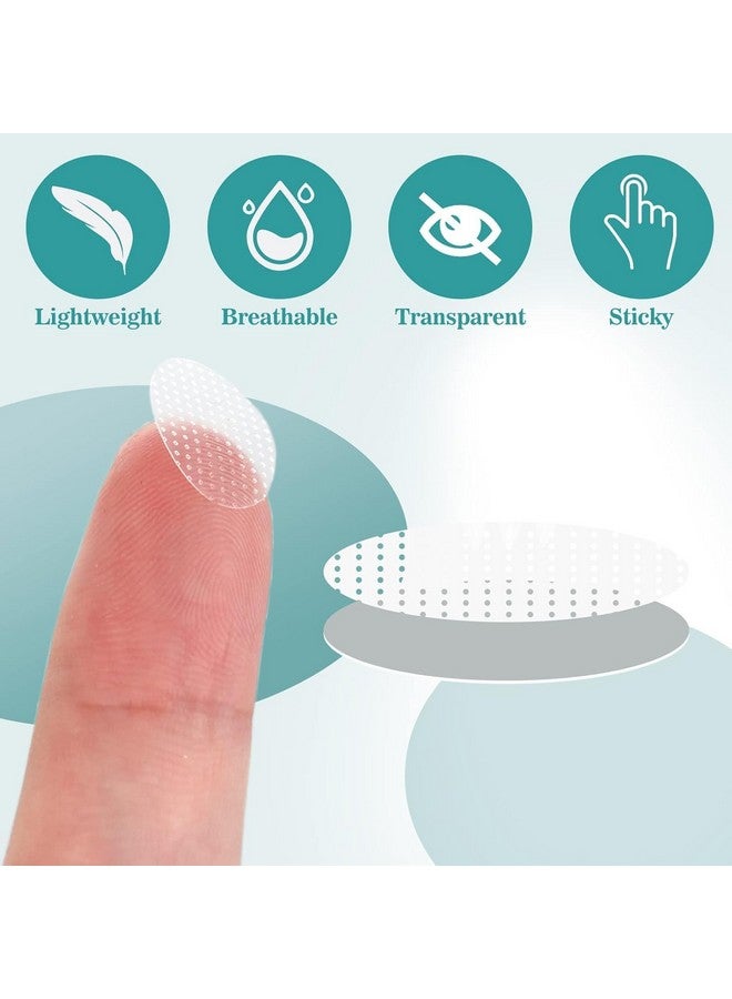 Generic Kedar'S Premium Earlobe Support Patches For Heavy Earrings(100 Pcs) | Ear Lobe Support Tape Ear Stickers For Heavy Earrings & Big Jhumkas | Big Ear Hole Closer Tape & Ear Support For Heavy Earrings. - Image 2