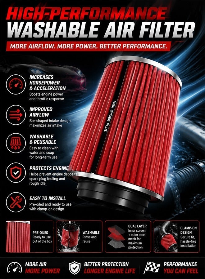 Bukela High-Performance Washable Air Filter for Enhanced Engine Power and Acceleration - Image 1