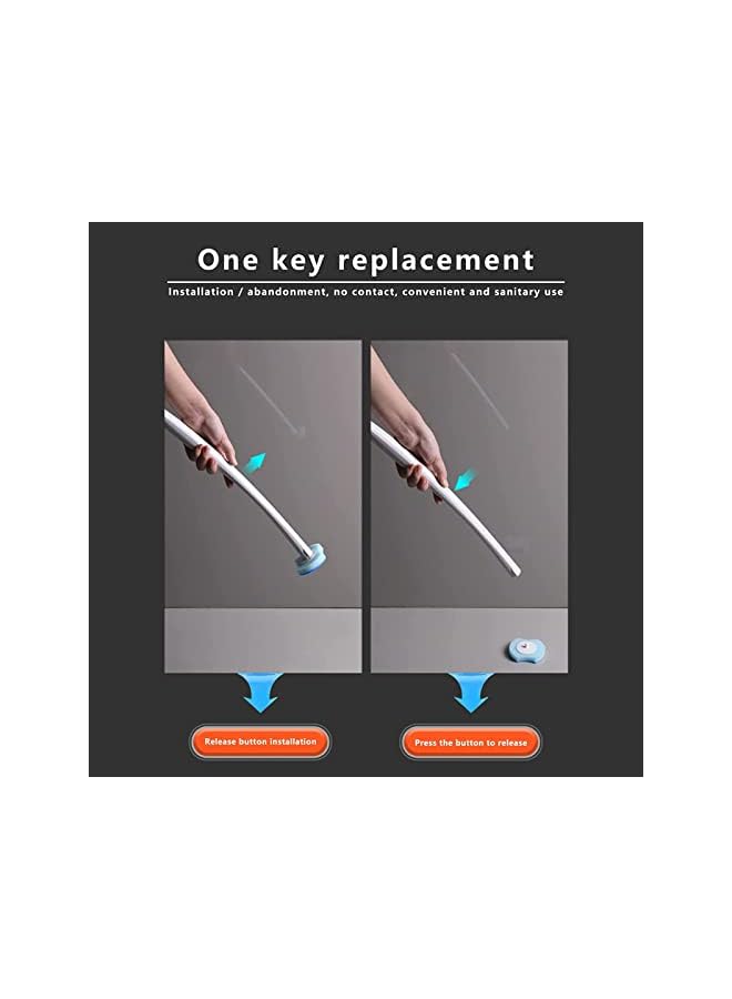 U-HOOME فرشاة تنظيف وعاء المرحاض القابلة للاستخدام مرة واحدة من U-HOOME مع 24 عبوة إعادة تعبئة وعصي ذائبة لرؤوس فرش الإسفنج البديلة، عصي منظف وعاء المرحاض لتنظيف الحمام - Image 5