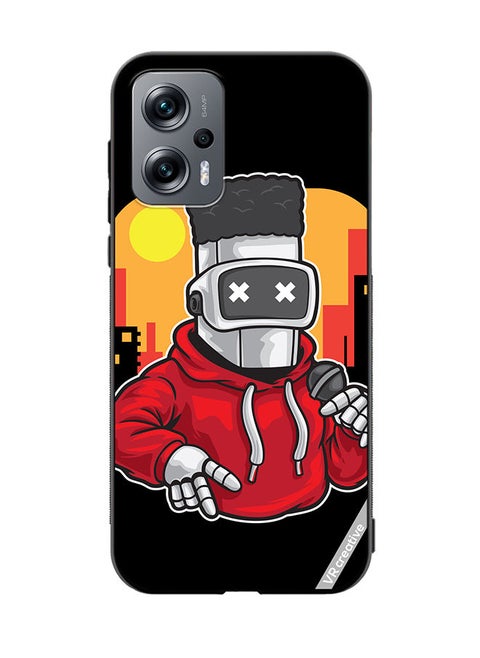 Protective Case Cover For Xiaomi Redmi K50i Robot Dancer Design Multicolour