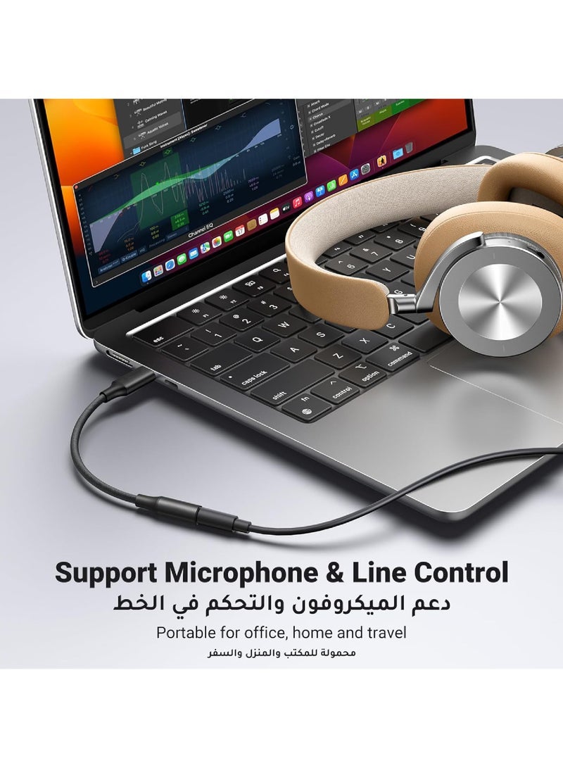 Gravity USB C to 3.5mm Adapter iPhone 15 Headphones Adapter DAC USB C to Aux Headphone Adapter 3.5 mm to Type C Jack Adapter Braided Compatible with iPhone 15 Series iPad Pro Galaxy S22 S23 - Image 4