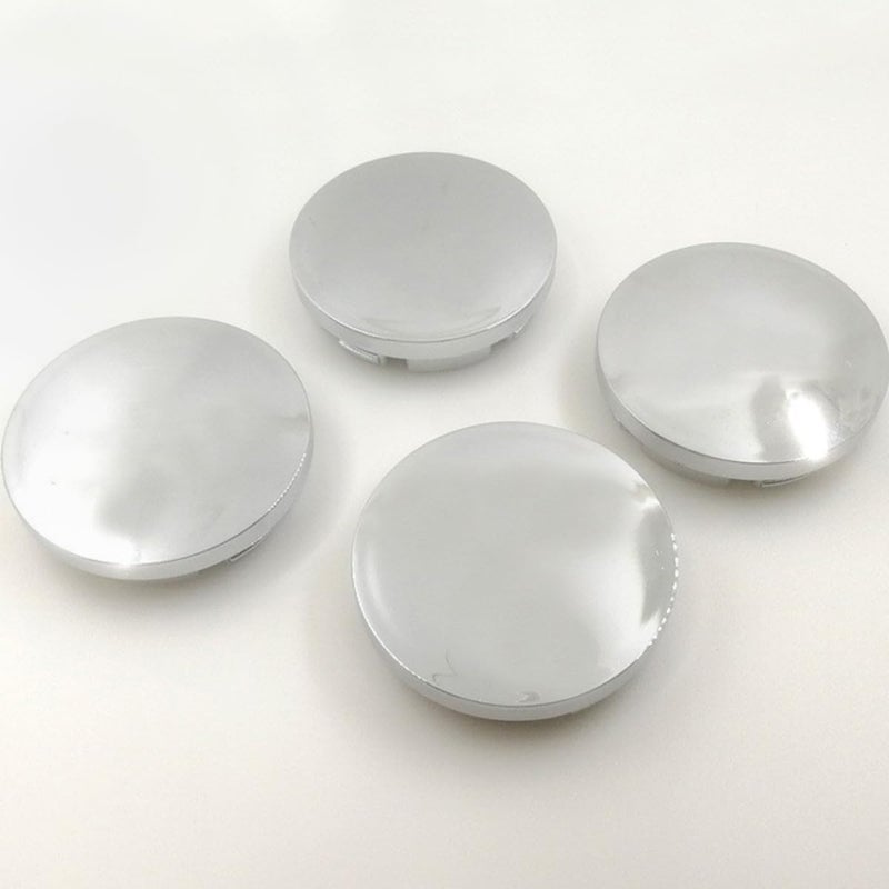 4pcs Silver Tire Hub Caps Car Wheel Hub Covers Replacement Accessories for Automotive Wheels Easy Install Protective Decorative Car Rim Center Caps - Image 2