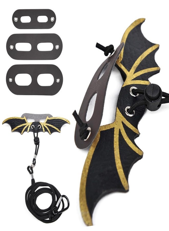 CoguZed Bearded Dragon Leash and Harness Set, Adjustable Lizard Harness, Soft Leather Reptile Costume, Cool Dragon Wing Outfits for Bearded Dragon Lizards(S,M,L, 3 Pack) - Image 3