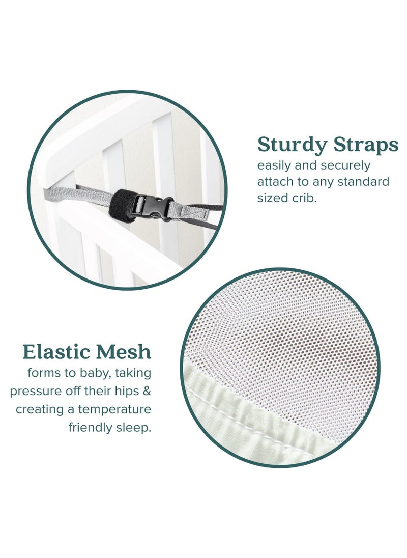 Generic - Baby Cots Bedding Sleeping Hammock, Portable Bedding, Cradle Accessory, Newborn Crib, Tummy Time Rocker, Infant Hammock, Travel Baby Sleeping Bed, Detachable Elastic Adjustable Hammock, 130x80cm - Image 1