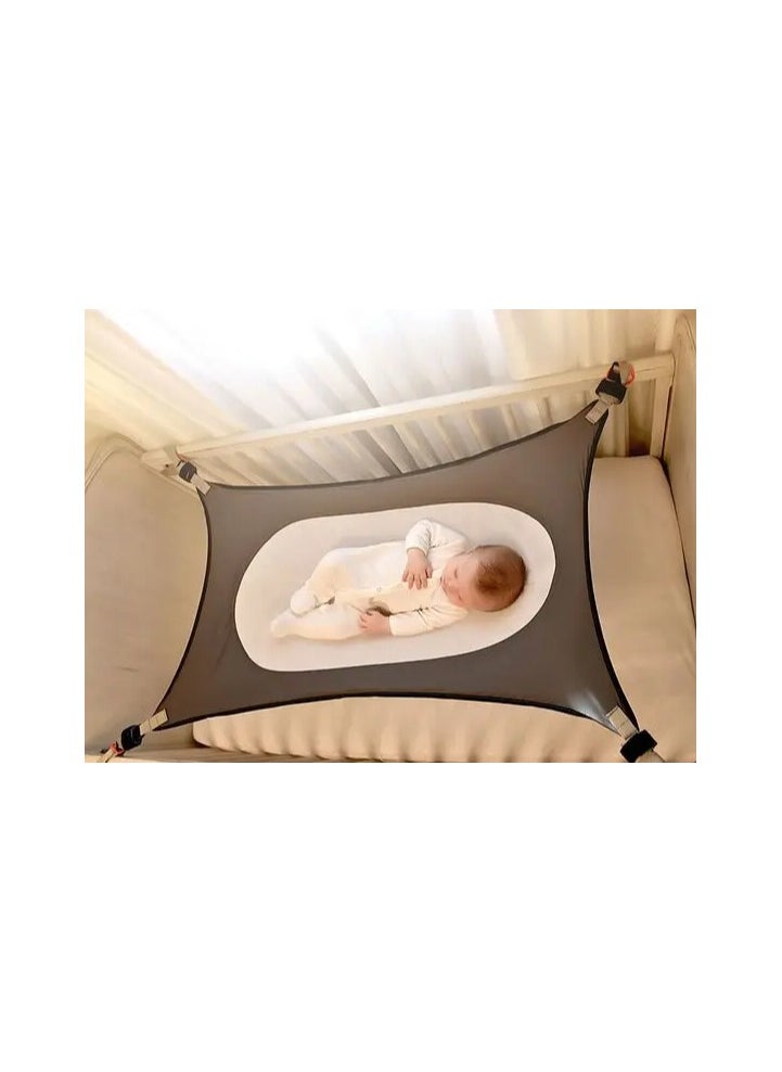Generic - Baby Cots Bedding Sleeping Hammock, Portable Bedding, Cradle Accessory, Newborn Crib, Tummy Time Rocker, Infant Hammock, Travel Baby Sleeping Bed, Detachable Elastic Adjustable Hammock, 130x80cm - Image 1