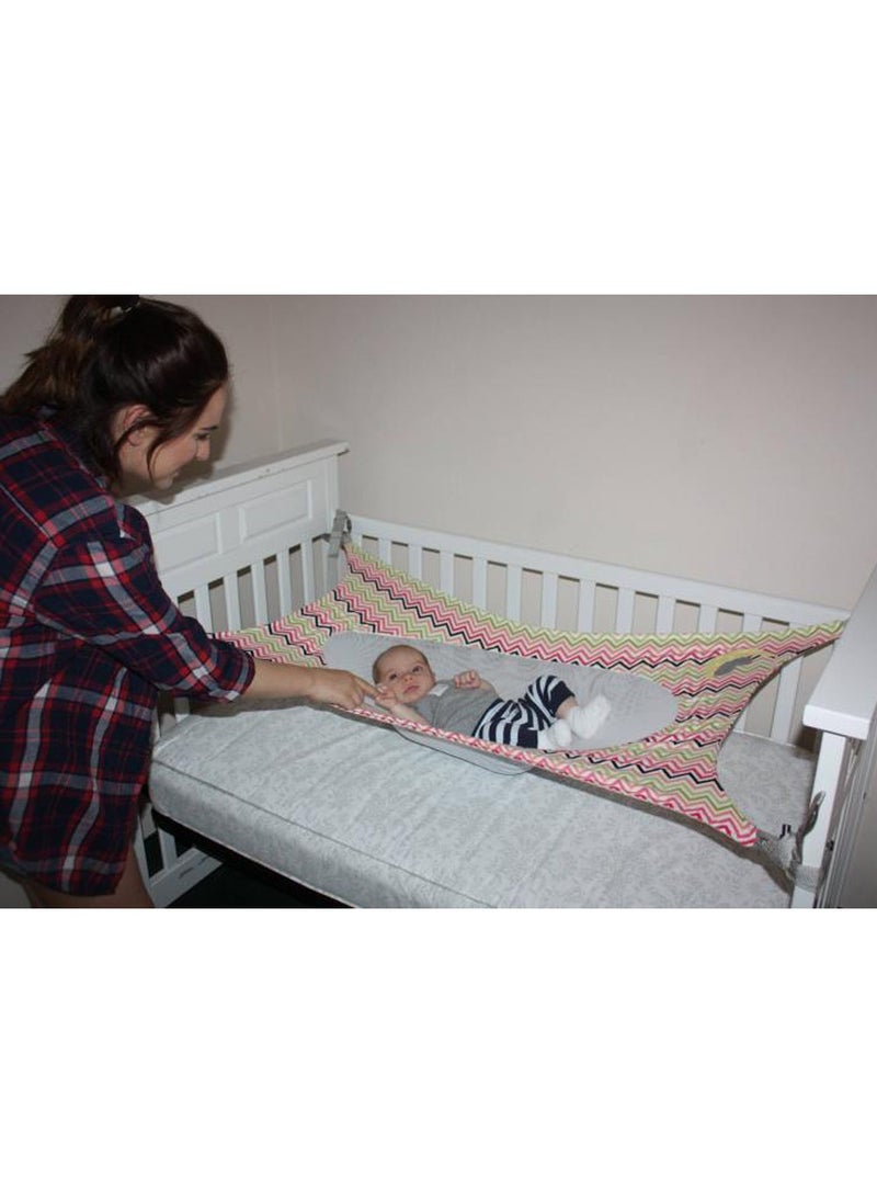 Generic - Baby Cots Bedding Sleeping Hammock, Portable Bedding, Cradle Accessory, Newborn Crib, Tummy Time Rocker, Infant Hammock, Travel Baby Sleeping Bed, Detachable Elastic Adjustable Hammock, 130x80cm - Image 1
