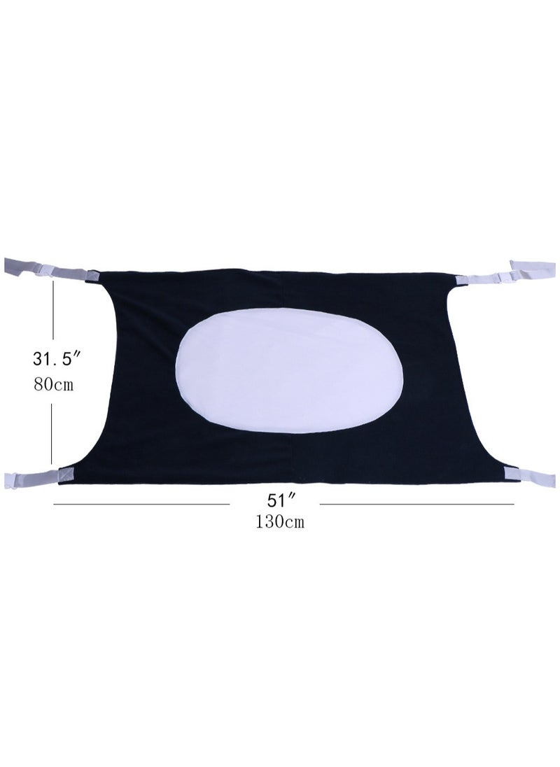 Generic - Baby Cots Bedding Sleeping Hammock, Portable Bedding, Cradle Accessory, Newborn Crib, Tummy Time Rocker, Infant Hammock, Travel Baby Sleeping Bed, Detachable Elastic Adjustable Hammock, 130x80cm - Image 1