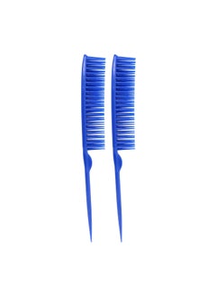 Allegro Combs Allegro Combs 60 Parting Three Row Combs Salon Hairstylist Hairdresser Detangle Combs For Natural Hair And Wigs For Curly Hair Made In The Usa 2 Pcs. (Royal Blue) 