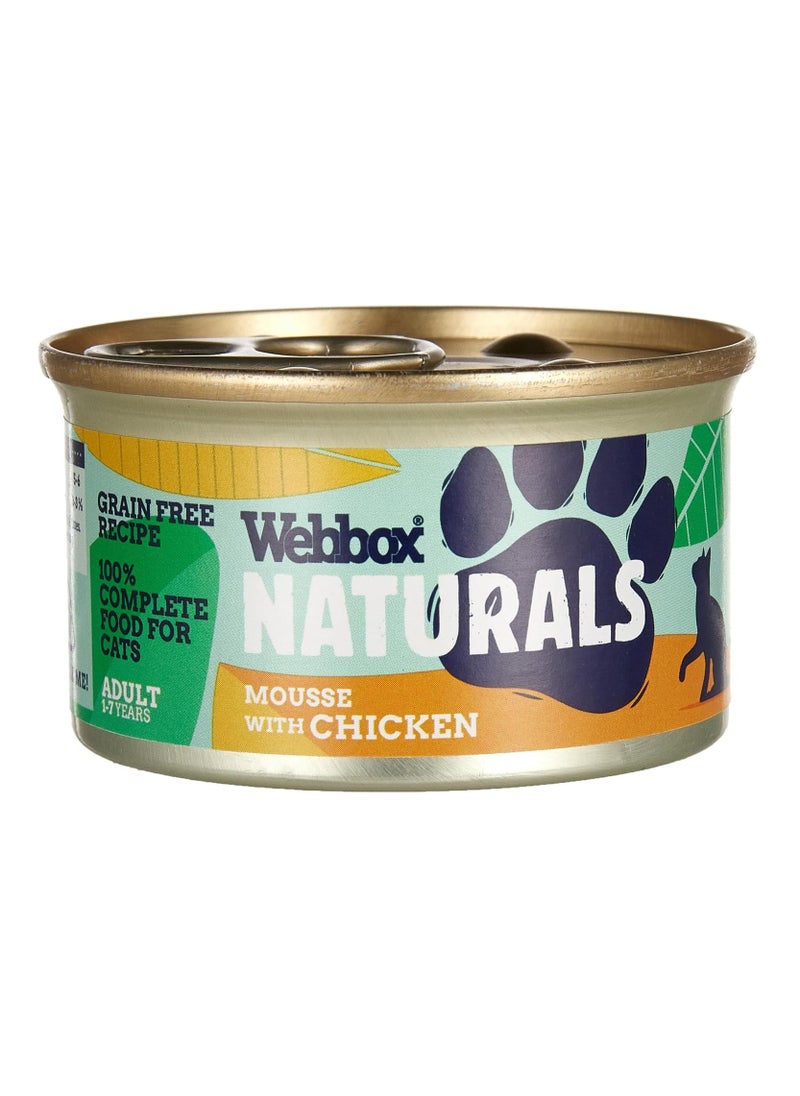 Webbox Natural Cat Mousse Chicken 85G 