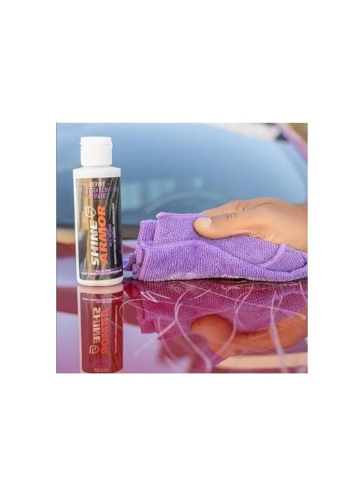 SHINE ARMOR Scratch & Swirl Remover – Paint Restorer & Polish for Scuffs, Blemishes, and Water Spots - Image 4