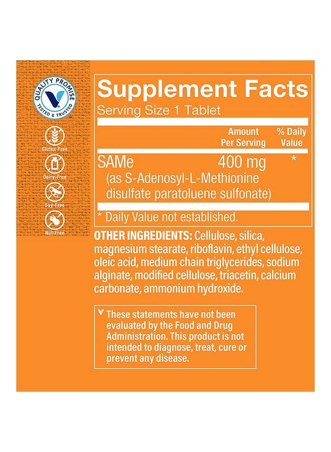 The Vitamin Shoppe SAM-e - 400 MG (60 Tablets) - Image 3