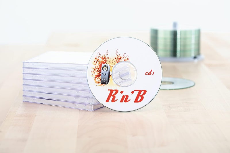 Herma Self Adhesive Full Face CD Labels, 2 Labels Per A4 Sheet, 50 Labels For Printers, With Positioning Aid, Ø 116 mm (5079) - Image 3