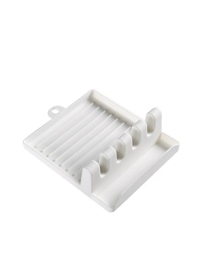 حامل ملعقة وحامل غطاء الوعاء وحامل الملعقة وحامل أدوات المطبخ لتنظيم أدوات الطهي وملحقات المطبخ لراحة الطهي - Image 2