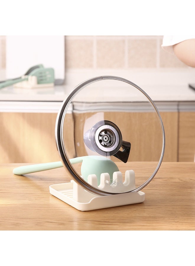 حامل ملعقة وحامل غطاء الوعاء وحامل الملعقة وحامل أدوات المطبخ لتنظيم أدوات الطهي وملحقات المطبخ لراحة الطهي - Image 5