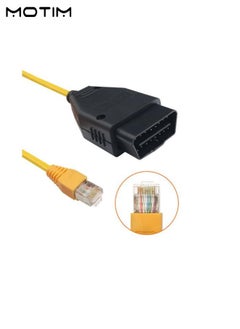 Motim ENET OBD2 Adaptor with Ethernet Rj45 Cable Works with I-COM E-SYS, E-SYS ICOM For BMW ENET Cable, Coding & Diagnostic With Ethernet Cable  - Image 5