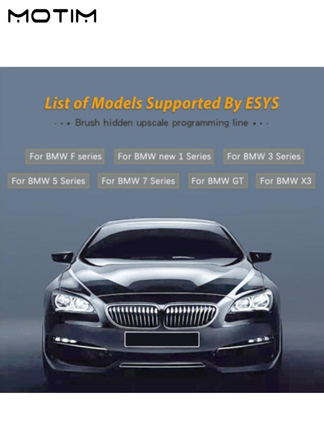 موتيم - محول ENET OBD2 مع كابل Ethernet Rj45 يعمل مع كابل I-COM E-SYS، E-SYS ICOM لـ BMW ENET، كابل الترميز والتشخيص مع كابل Ethernet - Image 1