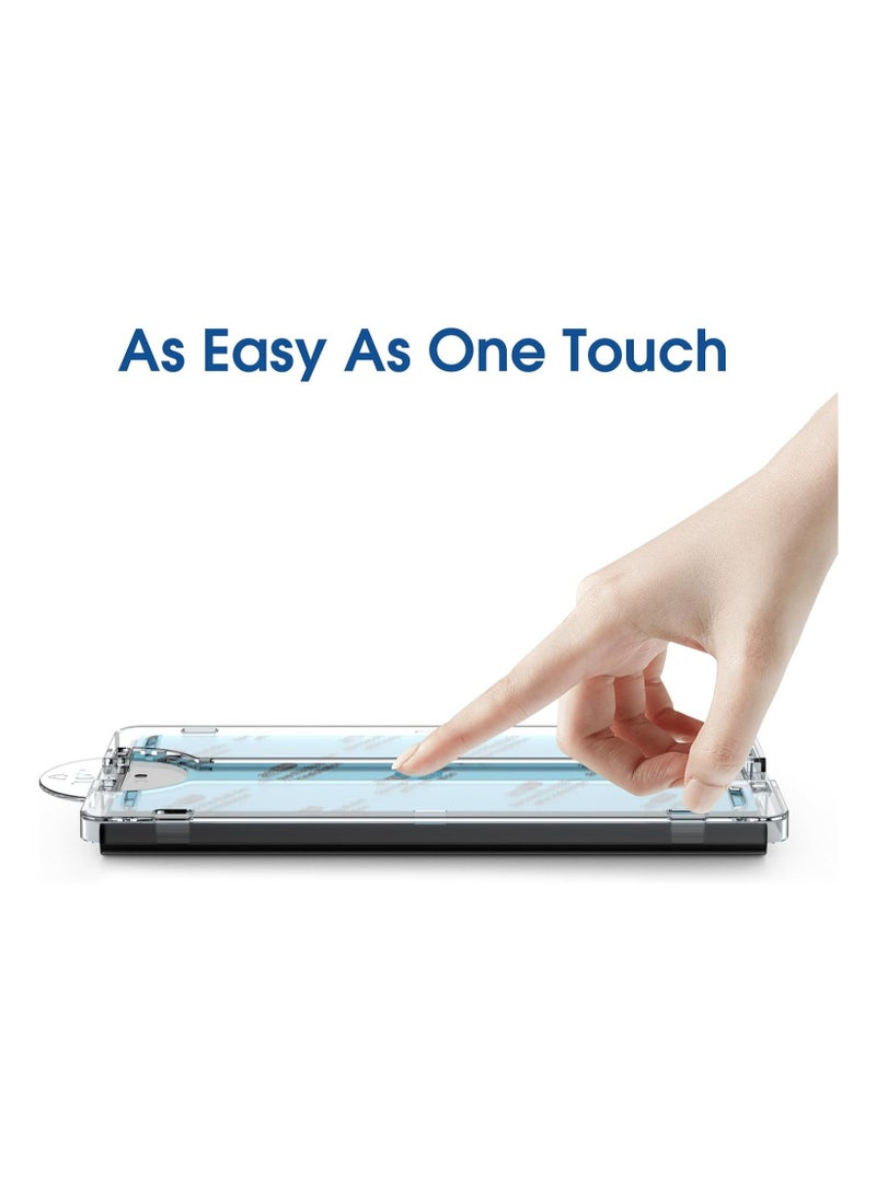 Amfilm - amFilm Auto-Alignment OneTouch for Samsung Galaxy S24 Ultra Screen Protector 6.8'' + Camera Lens Protector, Tempered Glass, Fingerprint Unlock, 30 seconds Installation, Case Friendly, Anti-Scratch 2+2 - Image 1