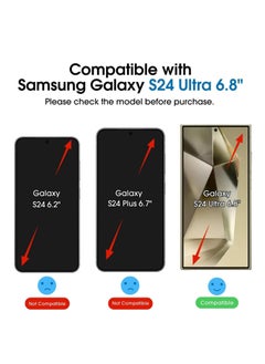 Amfilm amFilm Auto-Alignment OneTouch for Samsung Galaxy S24 Ultra Screen Protector 6.8'' + Camera Lens Protector, Tempered Glass, Fingerprint Unlock, 30 seconds Installation, Case Friendly, Anti-Scratch 2+2  - Image 3