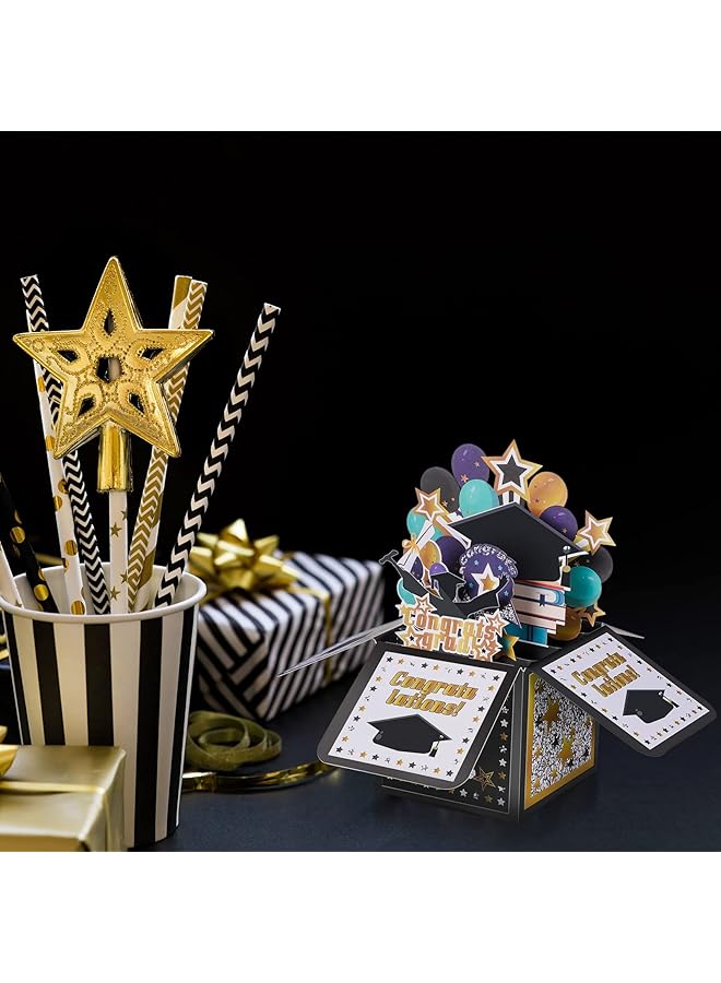 erorex Graduation Pop Up Card Handmade 3D Greeting Card With Envelope For College University High School Graduate Congratulations Graduation Gifts Card - Image 5