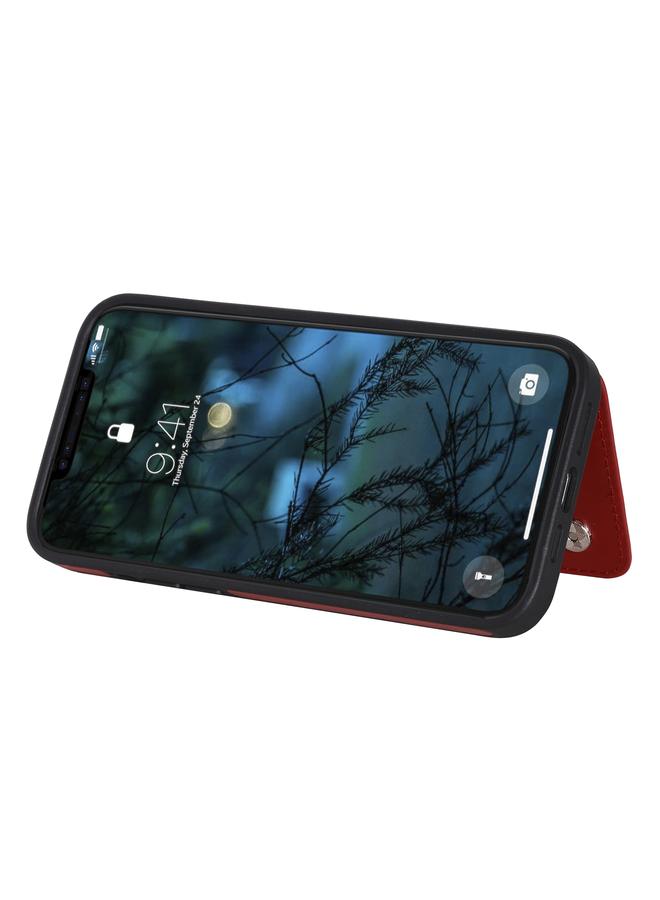 زبون جراب لهاتف iPhone 12 Pro Max بنقشة فراشة، جراب واقٍ مقاوم للصدمات مع حامل وفتحات للبطاقات وإطار للصور - Image 4