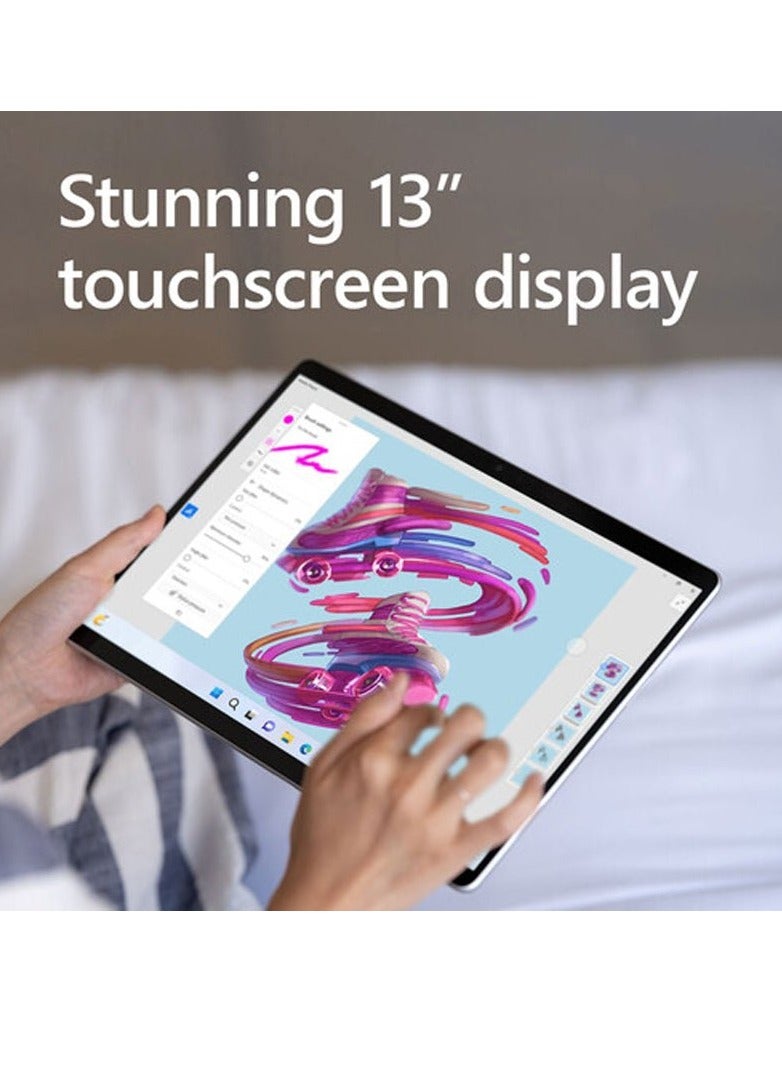 مايكروسوفت Microsoft Surface Pro 9 256GB i7 16GB Platinum TRA Win11 Pro English Platinum - Image 1