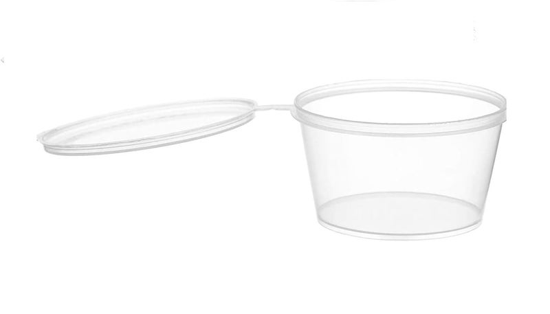 V4L Transparent Takeout Food Containers Food Storage Containers With Lids Freezer Safe | Meal Prep | Microwavable Dishwasher | Leakproof | BPA Free (25 ml pack of 100) - Image 2