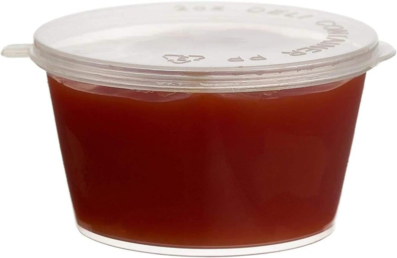 V4L Transparent Takeout Food Containers Food Storage Containers With Lids Freezer Safe | Meal Prep | Microwavable Dishwasher | Leakproof | BPA Free (25 ml pack of 100) - Image 3