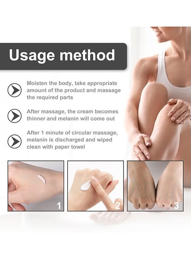 HOMTOPY Bleach Cream For Private Part Underarm Whitening, Dark Skin Bleaching Cream For Dark Spots, Face And Body Skin Lightening Bleaching Cream For Intimate Areas Brightening, 30ML - Image 5