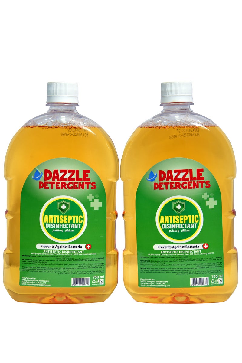 دازل عرض العبوة (عبوة من عبوتين سعة 750 مل): سائل مطهر دازل