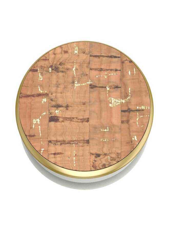 PopSockets: PopGrip with Swappable Top for Phones and Tablets - Metallic Cork Gold - Image 2