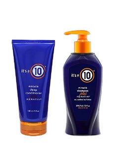 It's a 10 Haircare Miracle Shampoo Plus Keratin 10 Oz And Deep Conditioner 5 Oz Bundle  - Image 1