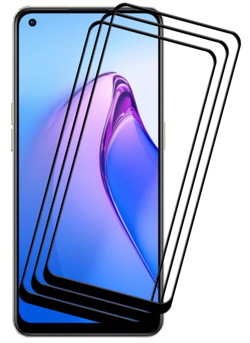 ACLIX 3 Pieces Antistatic ESD Dustproof Premium Quality High Definition Tempered Glass Screen Protector Designed For Oppo Reno8 4G - Image 1