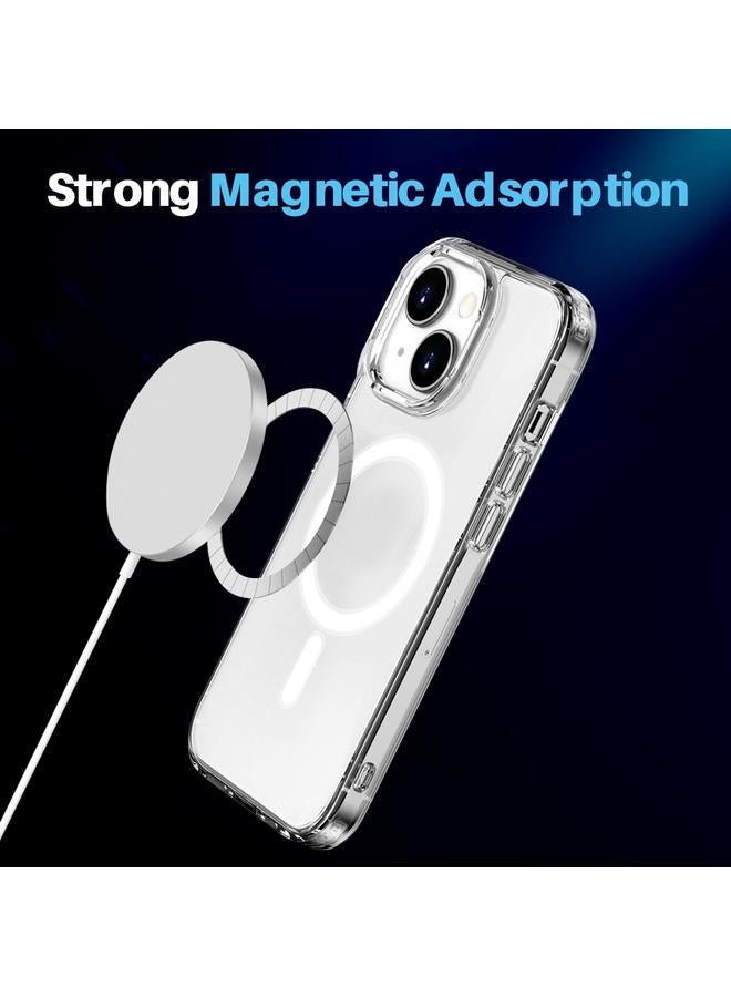 إيروريكس جراب هاتف ماج سيف شفاف 3 في 1 لهاتف آيفون 15 بلس مع غشاء شاشة + غشاء عدسة خلفية - Image 4