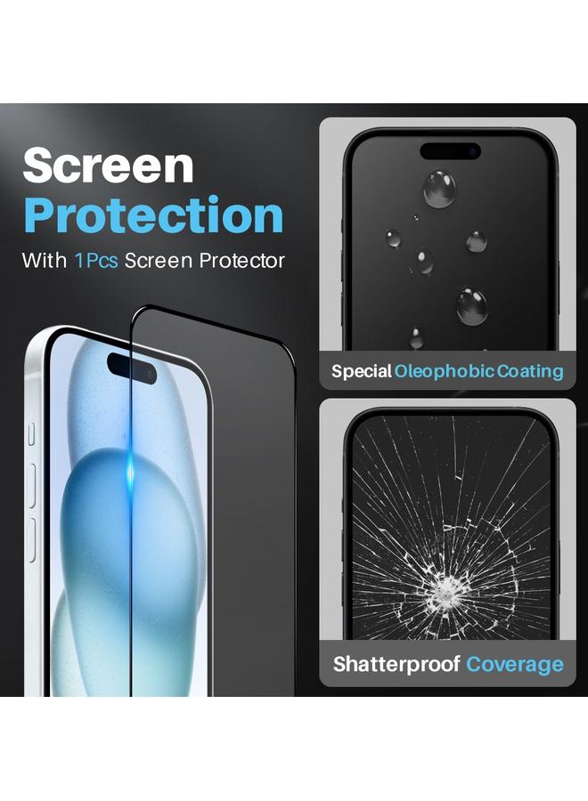 إيروريكس جراب هاتف ماج سيف شفاف 3 في 1 لهاتف آيفون 15 بلس مع غشاء شاشة + غشاء عدسة خلفية - Image 5